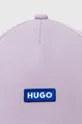 Хлопковая кепка Hugo Blue фиолетовой