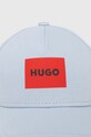 Хлопковая кепка HUGO 50513365 голубой SS24