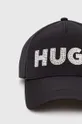 HUGO czapka z daszkiem czarny