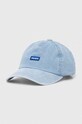 Džínová baseballová čepice Hugo Blue bavlna modrá 50522277