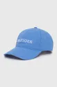 μπλε Βαμβακερό καπέλο του μπέιζμπολ Tommy Hilfiger Ανδρικά