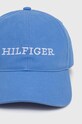 Tommy Hilfiger șapcă de baseball din bumbac AM0AM12154 albastru SS24