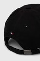 Kiegészítők Tommy Hilfiger pamut baseball sapka AM0AM12154 fekete