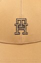 Tommy Hilfiger șapcă de baseball din bumbac AM0AM12300 bej SS24