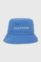 modrá Bavlnený klobúk Tommy Hilfiger Pánsky