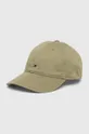 πράσινο Βαμβακερό καπέλο του μπέιζμπολ Tommy Hilfiger Ανδρικά