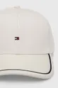 Tommy Hilfiger berretto da baseball in cotone bianco