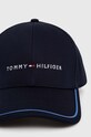 Tommy Hilfiger czapka z daszkiem bawełniana AM0AM12304 granatowy SS24