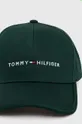 Tommy Hilfiger czapka z daszkiem bawełniana zielony