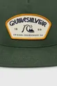 Βαμβακερό καπέλο του μπέιζμπολ Quiksilver πράσινο