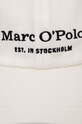 Marc O'Polo czapka z daszkiem bawełniana 422806801076 biały SS24