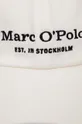 Marc O'Polo czapka z daszkiem bawełniana biały