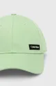 Calvin Klein czapka z daszkiem bawełniana zielony