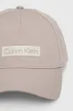 Хлопковая кепка Calvin Klein бежевый