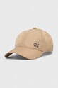 Calvin Klein czapka z daszkiem pozostałe beżowy K50K511762