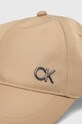 Calvin Klein czapka z daszkiem K50K511762 beżowy SS24