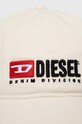 Bavlněná baseballová čepice Diesel CORRY-DIV-WASH A11356.0PFAA béžová SS24