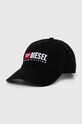 Diesel șapcă de baseball din bumbac bumbac negru A11356.0PFAA