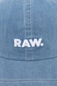 Bombažna bejzbolska kapa G-Star Raw modra