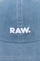 Bombažna bejzbolska kapa G-Star Raw modra