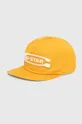 żółty G-Star Raw czapka z daszkiem bawełniana Męski