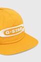 G-Star șapcă de baseball din bumbac D24316.D384 galben SS24