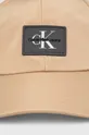Calvin Klein Jeans czapka z daszkiem beżowy