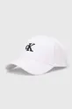 bela Bombažna bejzbolska kapa Calvin Klein Jeans Moški