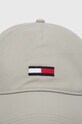 Bavlněná baseballová čepice Tommy Jeans AM0AM11692 šedá AW24