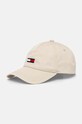 Tommy Jeans șapcă de baseball din bumbac bumbac bej AM0AM11692