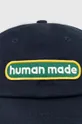 Хлопковая кепка Human Made 6 Panel тёмно-синий