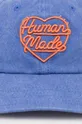 Human Made berretto da baseball in cotone 6 Panel Cap blu