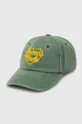 πράσινο Βαμβακερό καπέλο του μπέιζμπολ Human Made 6 Panel Cap Ανδρικά