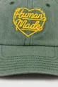 Human Made czapka z daszkiem bawełniana 6 Panel Cap zielony
