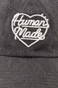 Human Made berretto da baseball in cotone 6 Panel Cap HM27GD011 grigio SS24