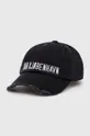 negru Han Kjøbenhavn șapcă de baseball din bumbac Distressed Signature Cap De bărbați