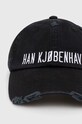 Han Kjøbenhavn czapka z daszkiem bawełniana Distressed Signature Cap A.132999 czarny SS24