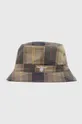 πράσινο Βαμβακερό καπέλο Barbour Tartan Bucket Hat Ανδρικά