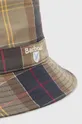 Bavlnený klobúk Barbour Tartan Bucket Hat 100 % Bavlna