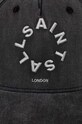 AllSaints czapka z daszkiem bawełniana 29AS101530 szary SS24