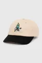 μπεζ Βαμβακερό καπέλο του μπέιζμπολ ICECREAM Team EU Skate Cone Dad Cap Ανδρικά