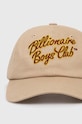 Billionaire Boys Club czapka z daszkiem bawełniana Script Logo Embroidered B24144 beżowy SS24