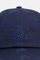Vilebrequin czapka bejsbolówka męska bawełniana CASTLE CTLC4493 granatowy SS26