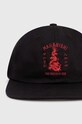 Maharishi cotton baseball cap Dragon Anniversary Cap 1276.BLACK black SS24