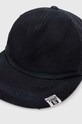 Maison MIHARA YASUHIRO czapka z daszkiem bawełniana Damege Processing Textile Cap A12AC402 granatowy SS24
