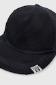 Памучна шапка с козирка Maison MIHARA YASUHIRO Damege Processing Textile Cap A12AC402 тъмносин SS24