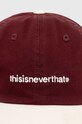 thisisneverthat czapka z daszkiem bawełniana T-Logo Cap TN240WHWBC01 bordowy SS24