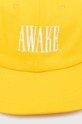 Bavlnená šiltovka Awake NY Logo Hat SP24.HT004 žltá SS24