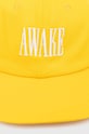 Awake NY czapka z daszkiem bawełniana Logo Hat SP24.HT004 żółty SS24