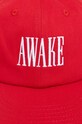 Bavlnená šiltovka Awake NY Logo Hat SP24.HT004 červená SS24